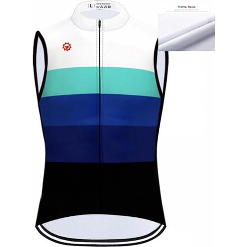 2020 Winter Fleece Pro Cycling Jersey Sleeveless Vest Mountian Bicycle Clothes Wear Ropa Ciclismo Racing Bike Clothing Cycling