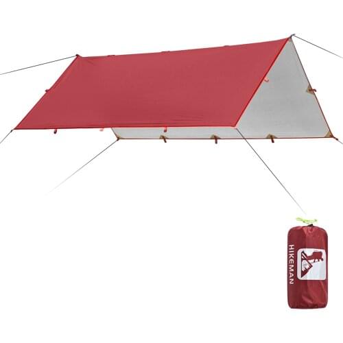 3.2x3m Awning Waterproof Tarp Tent Shade Folding Camping Canopy Ultralight Beach Sun Shelter Camping Equipment