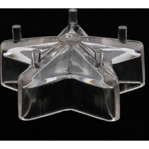 3D Star Shaped Plastic Clear Candle Mold Mould DIY Candle Making Craft Tool