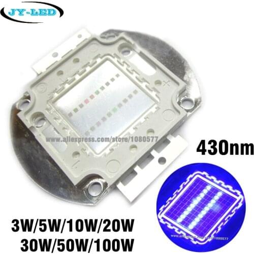 425nm-430nm UV Ultra Violet Integrated High Power LED, 3W 5W 10W 20W 30W 50W 100W LED COB Light Source