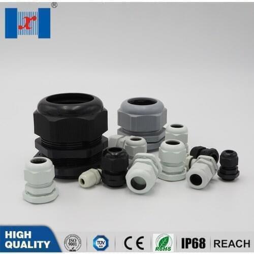 5 pcs/lot PG Thread Nylon Cable Gland PG42 32-38mm IP68 Plastic PA