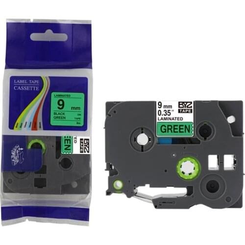 5 pack TZe-221 Label Tapes for Brother P-touch 9mm Stickers TZe221 Black on White tze Tape Compatible for Brother PTH100 E500W