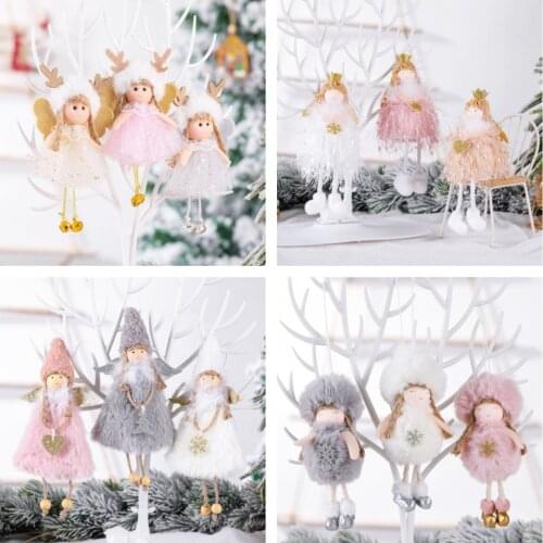 Angel Doll Christmas Ornaments Merry Christmas Decorations for Home Garland Christmas Tree Decor Navidad Xmas New Year 2021