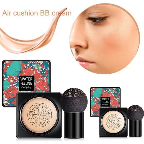 Mushroom Head Air Cushion Foundation BB Cream Concealer Facial Whitening Makeup Cosmetic For Women Brighten Face Base Tone