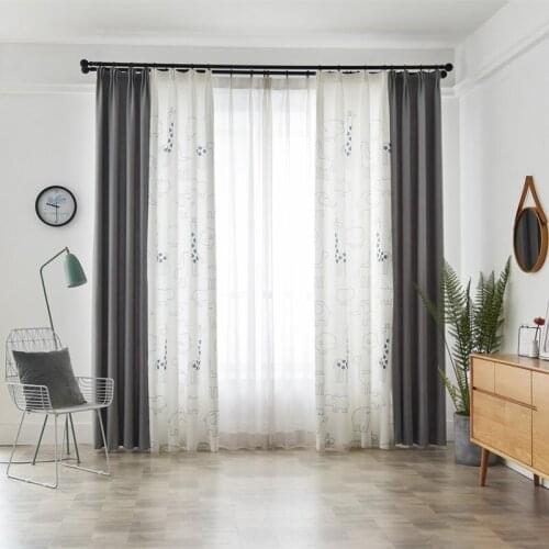 Free Custom GYC2504 Gyrohome 1PC Animal Pattern Splice Solid Color Blackout Curtain "Customised" Window Living Room Dec