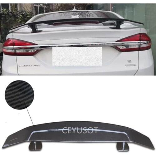 CEYUSOT For Universal Accessories Spoiler NEW OLD Ford Mondeo High Quality ABS Material Car Trunk Rear Lip Black Wing Tail