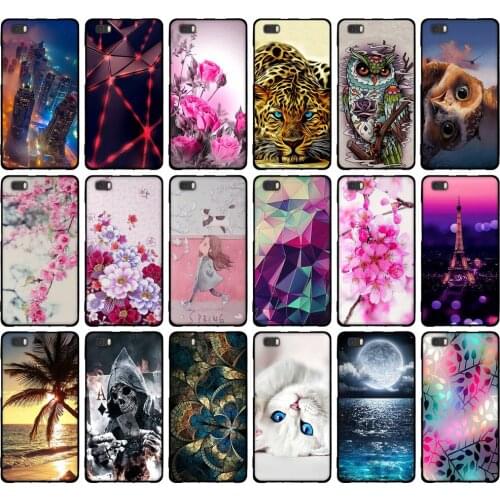 Case For Huawei P8 Lite 2016 5.0'' Case Soft Silicone Cover 3D Cat Bag For Huawei Ascend P8 Lite 2015 P8Lite ALE-L21 Phone Cases