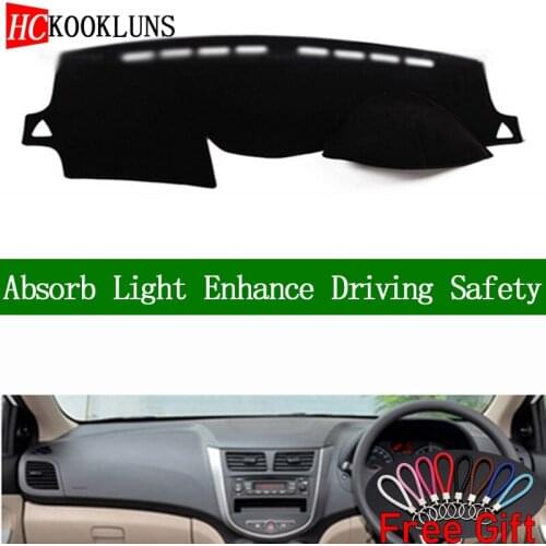 For Hyundai Solaris Verna 2012 2013 2014 2015 2016 2017 Right Hand Drive Dashboard Cover Car Stickers Interior Accessories