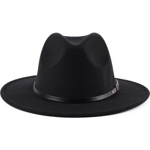 Mens Stratoliner Royal Quality Fur Messer Medium Brim Crushable Felt Fedora Outback Panama Hat,Vintage Belt Buckle Fedora Cap