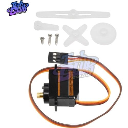 ES08MA II Mini Metal Gear Analog Servo Digital Micro Steering Servos Gear 12g/1.8Kg/10Sec ES08 Gear High-Speed for RC Helicopter