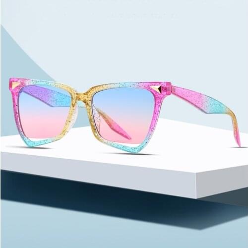 2020 Classic Cat Eye Sunglasses Women Fashion Sunglasses Retro Plastic Frame Glasses Female Oculos De Sol UV Women ins Popular