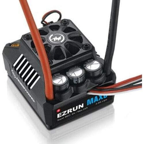 HOBBYWING EZRUN Max6 160A R/C Brushless Motor Speed Controller Waterproof Brushless ESC for 1/6 1/5 RC Car Crawler Truck F17810