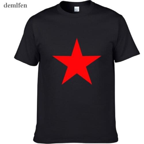 Red Star New Fashion New Fashion Mens T-shirts Cotton T Shirts Man Clothing Wholesale