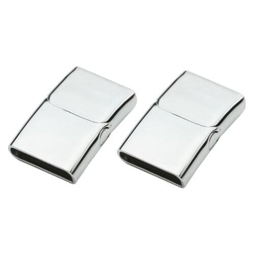 2pcs/lot 16.5*4.5mm End Clasp Magnetic Clasps jewelry clasps For Bracelet Leather Cord Bracelet Connectors For Jewelry Making