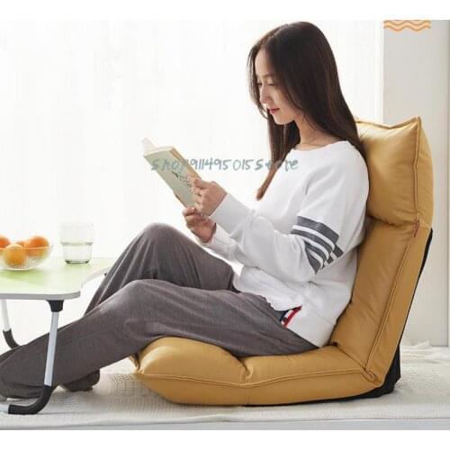 Small Sofa Single Tatami Lazy Bedroom Girl Bed Cushion Backrest Chair Folding Cute Bay Window Seat
