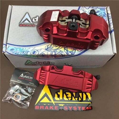 Original Adelin Motorcycle 4 Piston Brake Caliper Adl-14 82mm Mounting For Dirt Bike Yamaha Honda Kawasaki Suzuki Scooter Modify