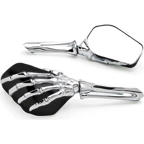 Brand new Black/Chrome Custom Motorcycle Skeleton Mirrors For Yamaha Stratoliner Midnight Deluxe