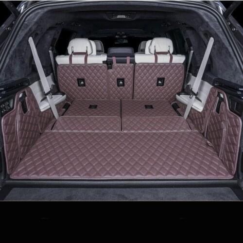 Special Full Covered Waterproof Durable Non Slip Car Boot Mats for BMW X7 6 Seats 7 Seats 2019-2020 Year Trunk Carpets
