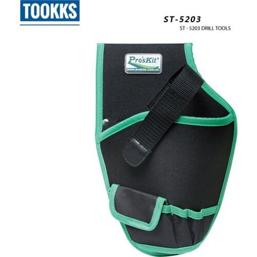 Proskit ST-5203 Electrician Tool Bag Portable Cordless Drill Holster Holder Pounch Waist Tool Belt Holder Hand Tool Set