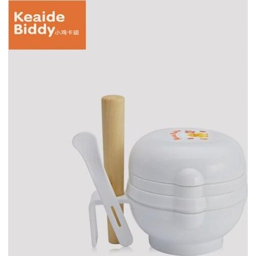 Shatterproof heat-proof grinder manual fruit squeeze feeding bowl food baby 7Pcs/Set grinding bowl making station on sale kd3090
