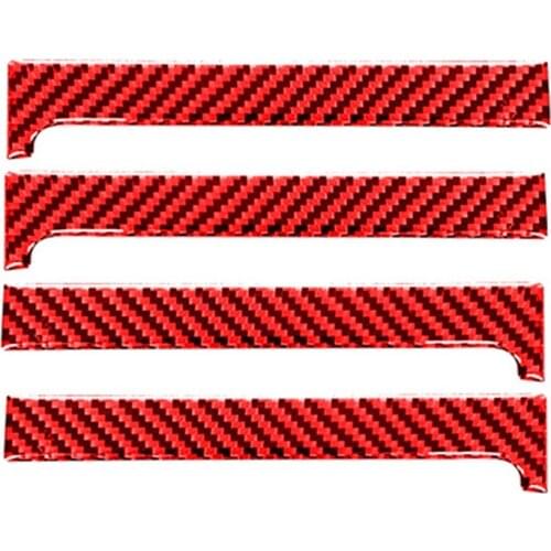 Carbon Fiber Inner Door Handle Decorative Cover Stickers Trim for Toyota - 2014-2021