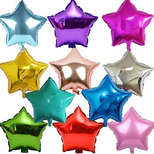 18inch Star Balloon Foil 45cm Five-pointed Star Balloons Birthday Wedding Party Decoration Supplies