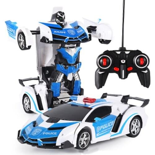 1:18 2 in 1 RC Car Toy Transformation Robots Car Driving Vehicle Sports Cars Models Remote Control Car RC Toy Gift for Boys