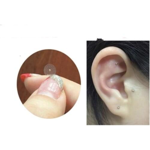 200pcs Magnetic Bead ear Patch Transparent Adhesive Tape Anti-allergic Magnetic therapy Ear Pressure Paste Ear Auriculotherapy