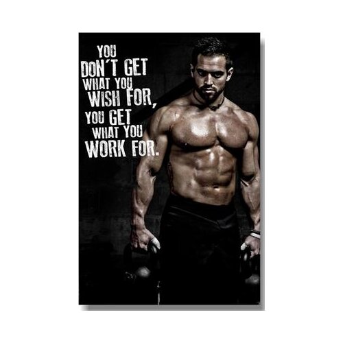 24style Choose Bodybuilding Fitness Workout Quotes Motivational Art Film Print Silk Poster Home Wall Decor 24x36inch