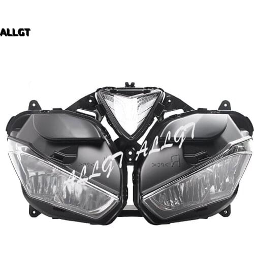 ALLGT Motorcycle Front Light Clear Headlight Headlamp for YAMAHA YZF R25 14 R3 2014