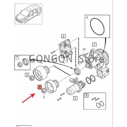 CAR rear differential flange_small 2003-2018vol voxc90 xc70 xc60 xc40 v60 s60l s60 cross country s60 Follower flange Front and r