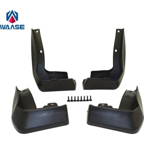 Waase For Honda Civic 10th 2016 2017 2018 4pcs Front & Rear Black Mud Guards Mud Flaps Splash Guards Fender