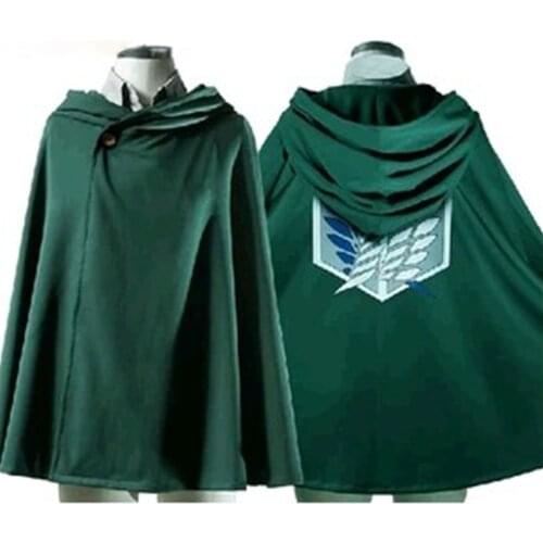 Dropshipping Japnese Anime Shingeki no Kyojin Cloak Attack On Titan Cosplay Costumes Hoodie Cape Wing of Freedom Scouting Legion