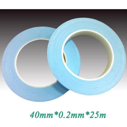 40mm Width 25M Length 0.2mm Thickness Double Sided Thermal Conductive Adhesive Tape Thermal Tape Transfer Tape for PCB Heatsink