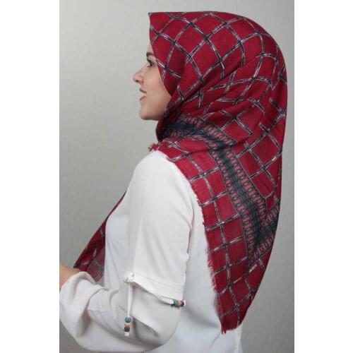 ERİPEK PATTERNED LINEN FLAMLI SCARF-PATTERN-14-RENK-12