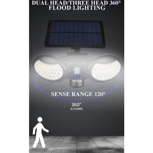 Googor hot LED Solar Lights Outdoor Lighting Lamp Powered Sunlight Waterproof PIR Motion Sensor Street LED Light For Garden