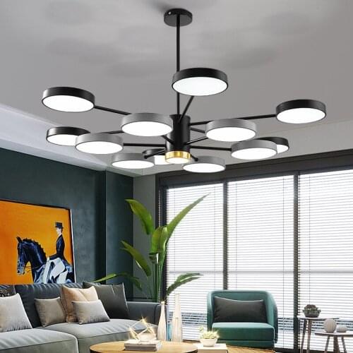 New Nordic Chandelier Simple Warm Fashion Living Room Lamp Post Modern Bedroom Personality Chandelier Dining Room Led Lighting