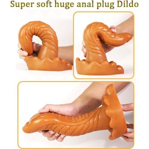 Snake Model Anal Plug Silicon Big Butt Plug Dildo Anal Dilator Prostate Massage Vagina Masturbation Erotic Toys For Woman Men