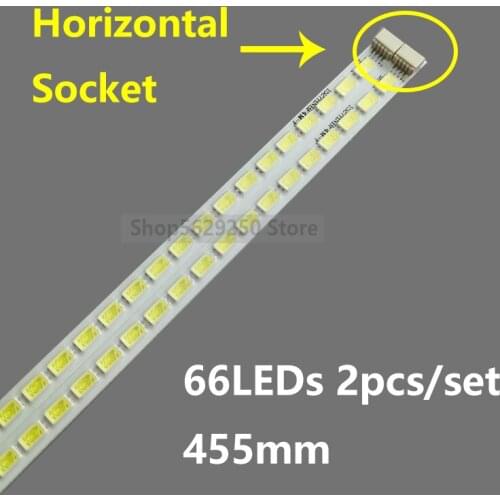 New 10 PCS/lot 66LED 455MM LED backlight strip for LE40H157 LE40E19 V-8229-A03-50 V-8229-A03-60 015B8000-A03-L00-8229 R00-8229