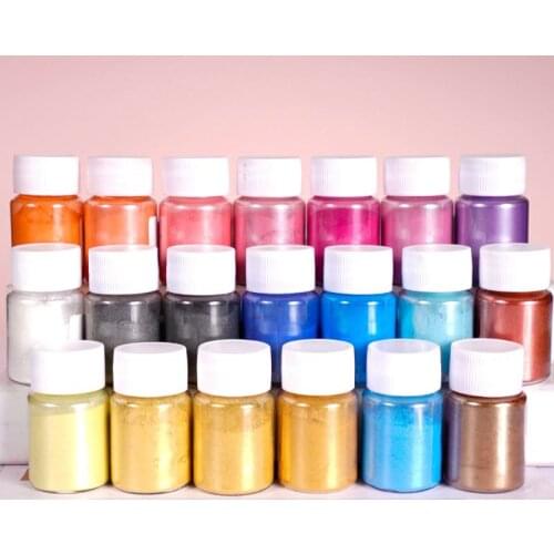 21 Colors Aurora Resin Mica Pearlescent Pigments Colorants Resin Jewelry Making