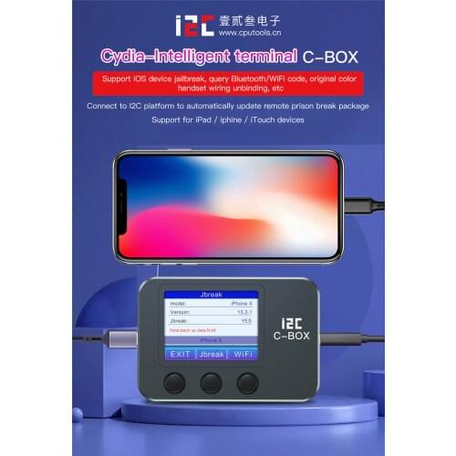 I2C C-BOX jail break box Programmer for bypass ID and Icloud Password On IOS Device PC Free/ Query Wi-fi / Bluetooth-compatible