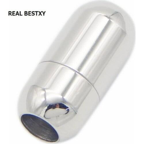REAL BESTXY 30pc/lot 6mm Column 316 Stainless Steel Magnetic Screw Clasps Metal Jewelry Findings