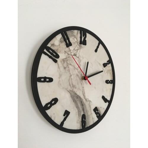 North Designed Ephesus Black Decorative Wall Clock 30 Cm