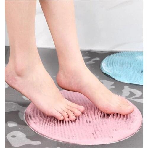 Vantuzlu Banyo Fırçası Masaj Pedi Sırt Ayak Kesesi Yıkama Aleti Lifi Kişisel Bakım Ürünü Peeling Etkili