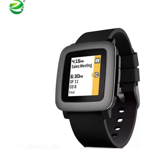 ZycBeautiful Smartwatch for iPhone and Android Multi-Functions PEBBLE Time Smart Sports Watch 5-ATM Waterproof
