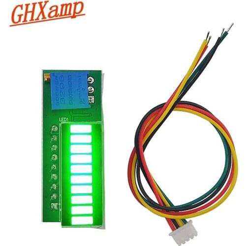 GHXAMP Amplifier Music Indicator Mini 10 Segments Green light LED Indicator Audio Melody Amplifier Pilot Lamp DIY DC 9V-12V 1PC