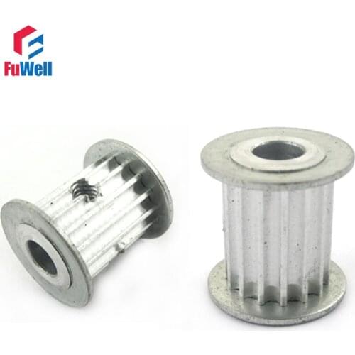 2pcs HTD3M Timing Pulley 18T 16mm Belt Width 4/5/6/6.35/8mm Bore Timing Gear Pulley 18Teeth 3mm Pitch AF Toothed Pulley Wheel
