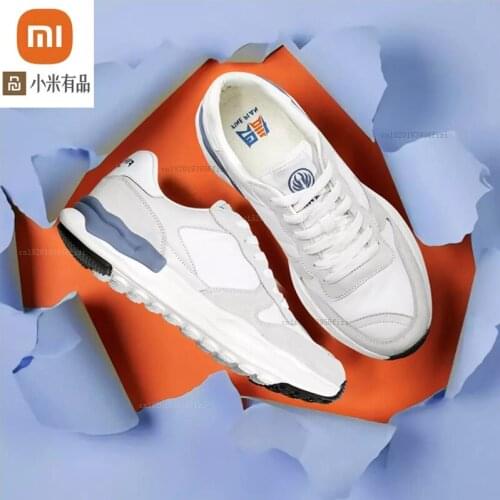 4 color xiaomi youpin checkerboard retro jogging shoes fashion mens and womens sports shoes outdoor sports running shoes