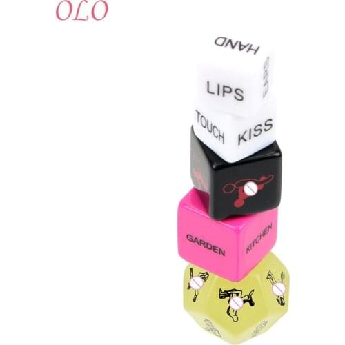 5 pcs Sex Toys for Couple Fun Adult Erotic Love Adult Games Sex Dice Crap Sex Posture Humour Gambling 12 Sides Erotic Toys