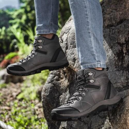 Boots Casual shoes shoe sport outdoor footwear sneaker sports leather Mens breathable Sneaker man mens for casual fashion black